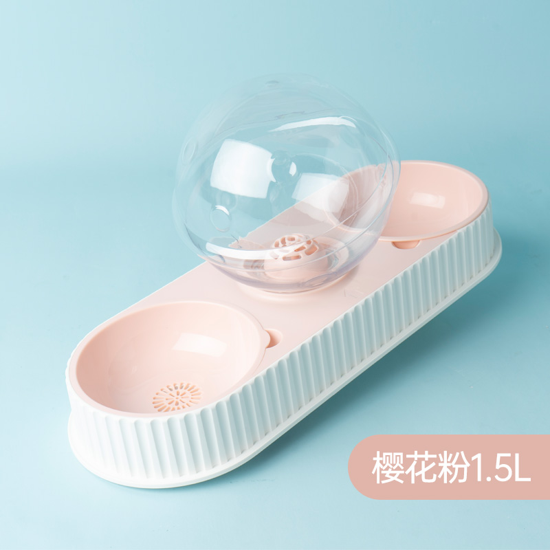 猫咪流动饮水机不插电宠物猫碗食盆狗狗饮水器猫自动喂食喝水神器