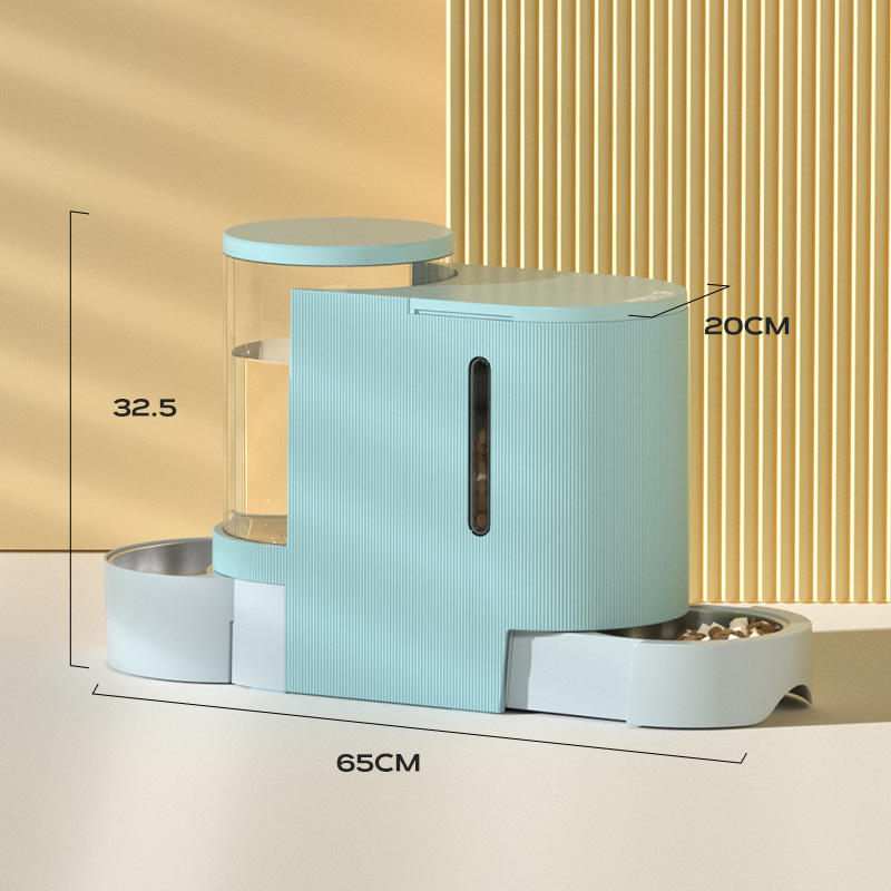 MPETS宠物饮水机自动喂食器猫大容量猫咪狗喂水一体投食机二合一