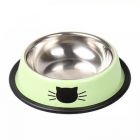 不锈钢猫用防滑食盆猫碗不锈钢碗【CY】